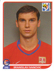 Branislav Ivanovic Serbia samolepka Panini World Cup 2010 #300